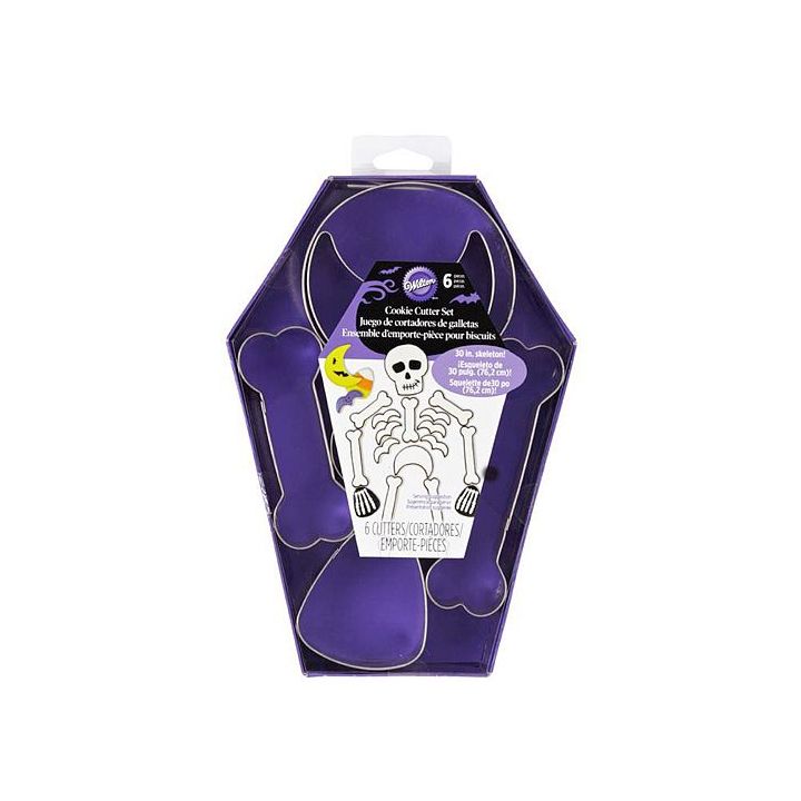 Set 6 Cookie Cutters "Skeleton" - WILTON