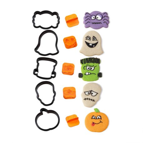 5 emporte-pièces + tampons "Halloween" 5 emporte-pièces + tampons "Halloween"