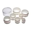 Set de 7 emporte-pièces ronds lisses / cannelés