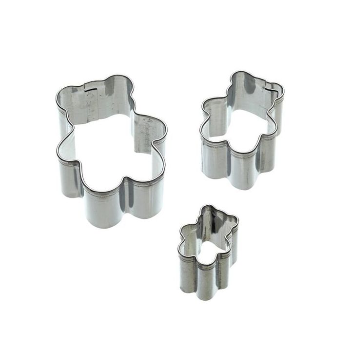 Set de 3 emporte-pièces "Ourson"