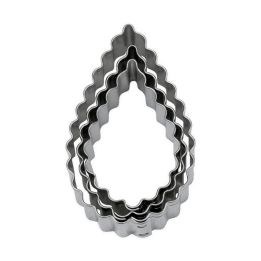 Set 3 Cookie Cutters "Drop" - Waved