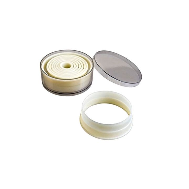 Set de 9 emporte-pièces ronds lisses