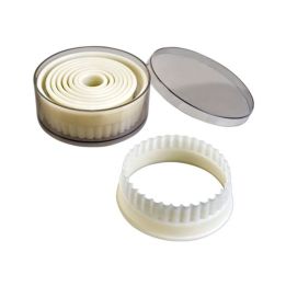 Set 9 Cookie Cutters "Round Fluted"