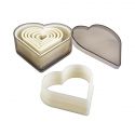 Set de 7 emporte-pièces "cœur" lisses
