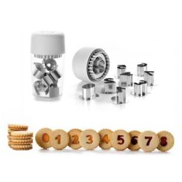 Set 9 Linzer Cookie Cutters "Numbers"