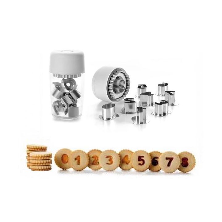 Set 9 Linzer Cookie Cutters "Numbers"