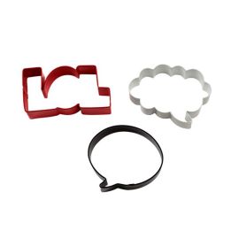 Set 3 Cookie Cutters "LOL"