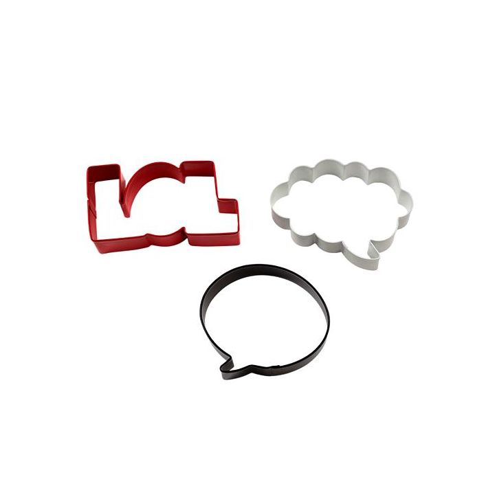 Set de 3 cortadores "LOL"