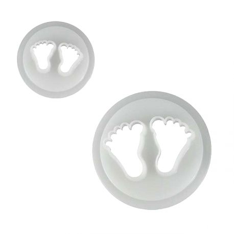 Set 2 Cookie Cutters "Baby Feet"