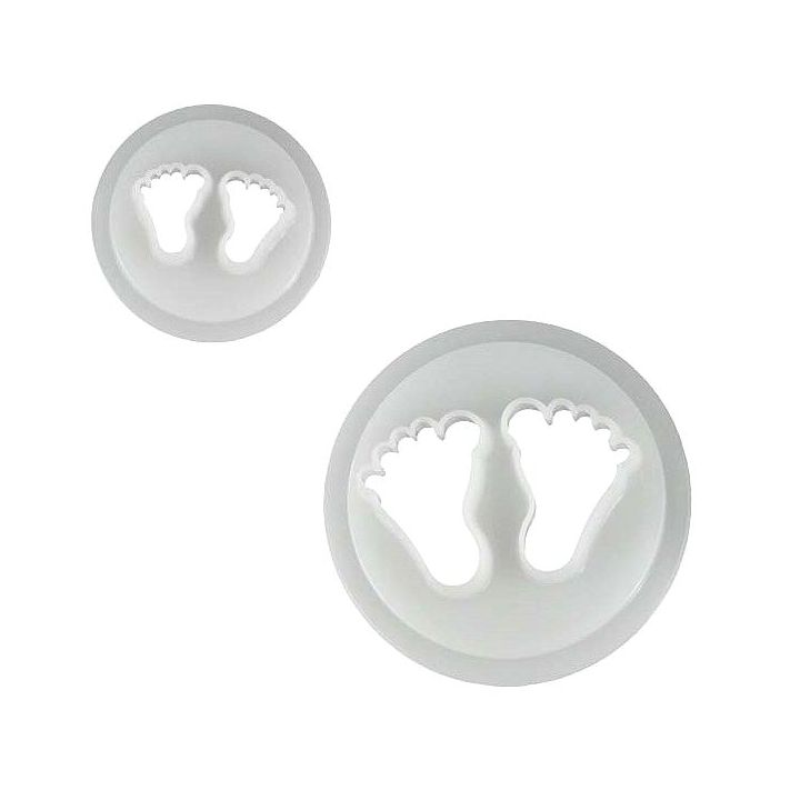 Set 2 Cookie Cutters "Baby Feet"