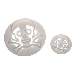 Set de 2 emporte-pièces "Tête de Mort et Os"