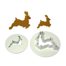 Set 2 Cookie Cutters "Reindeer"