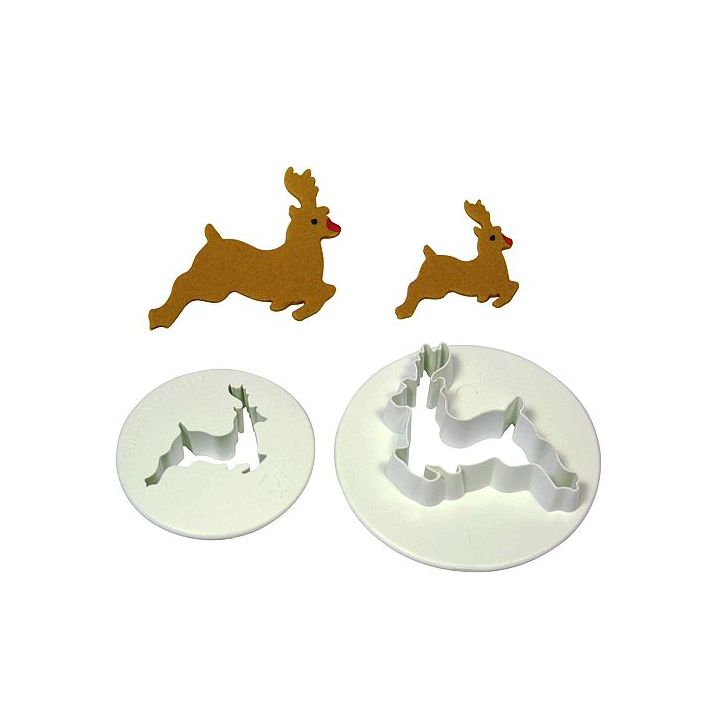 Set 2 Cookie Cutters "Reindeer"