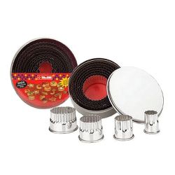 Emporte-piece rond set de 5 en inox