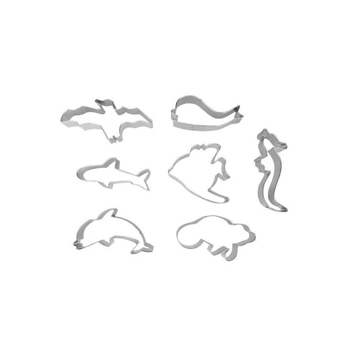 Set de 7 emporte-pièces "Les Animaux Marins"