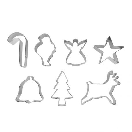 Set 7 Cookie Cutters "Christmas"