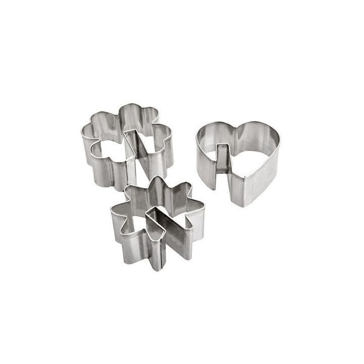 Set 3 Cookie Cutters "Café Gourmand"