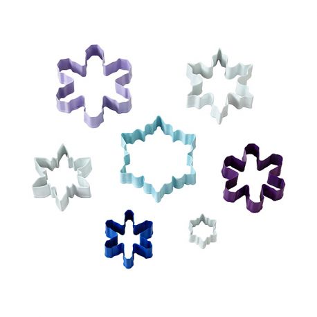 Set de 7 emporte-pièces "Flocon de neige"