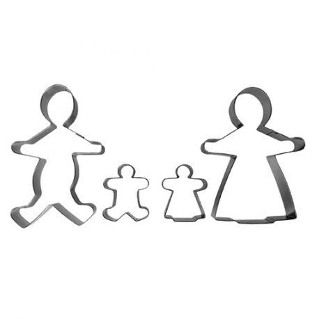 Set 4 Cookie Cutters "Familiy"