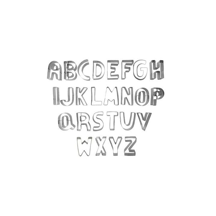 26 Cookie Cutters "Alphabet"