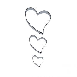Set 3 Cookie Cutters "Heart"