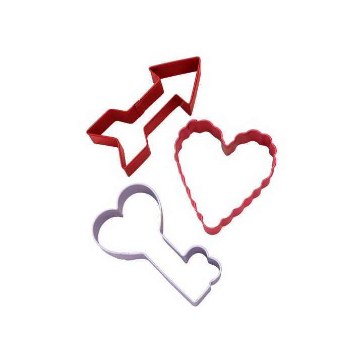 Set de 3 emporte-pièces "St Valentin"