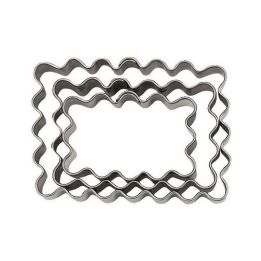 Set 3 Cookie Cutters "Rectangle" - Fluted