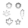 Set de 6 emporte-pièces "Fleurs et Feuilles"