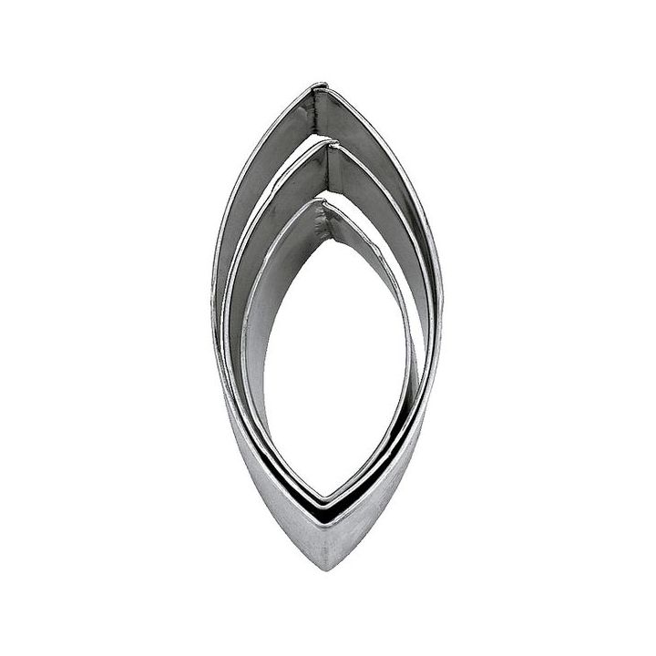 Set 3 Cookie Cutters "Oval"