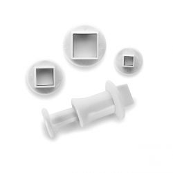 Set 3 Plunger Cutters "Square"