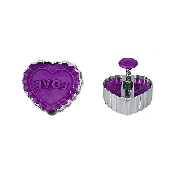 Découpoir à poussoir "Coeur / LOVE"