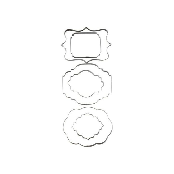 6 emporte-pièces "Plaques"