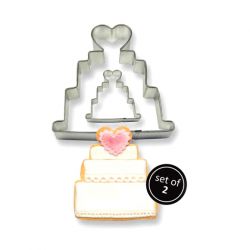 Set de 2 cortadores "Wedding Cake"