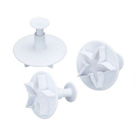 Set 3 Plunger Cutters "Lotus"