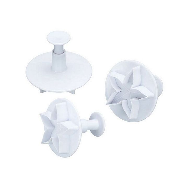 Set 3 Plunger Cutters "Lotus"