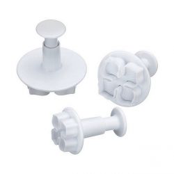 Set 3 Plunger Cutters "Pansy"
