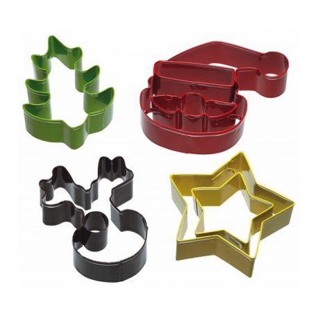 Set 4 Cookie Cutters "Santa & Friends"