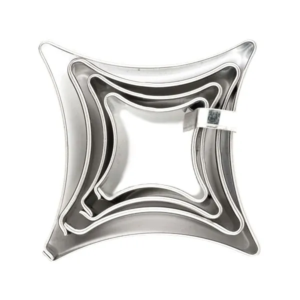 Set de 4 emporte-pièces "Carré"