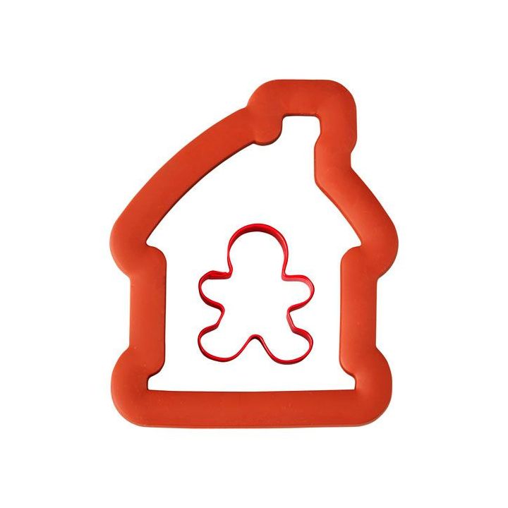 Set de 2 emporte-pièces "Petit-Bonhomme et Maison"