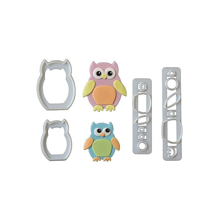 Set 4 Cookie Cutters "Baby Owl"
