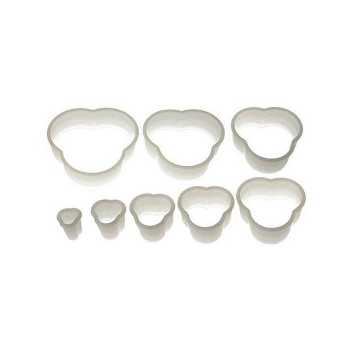 Set de 8 emporte-pièces "trèfle" lisses