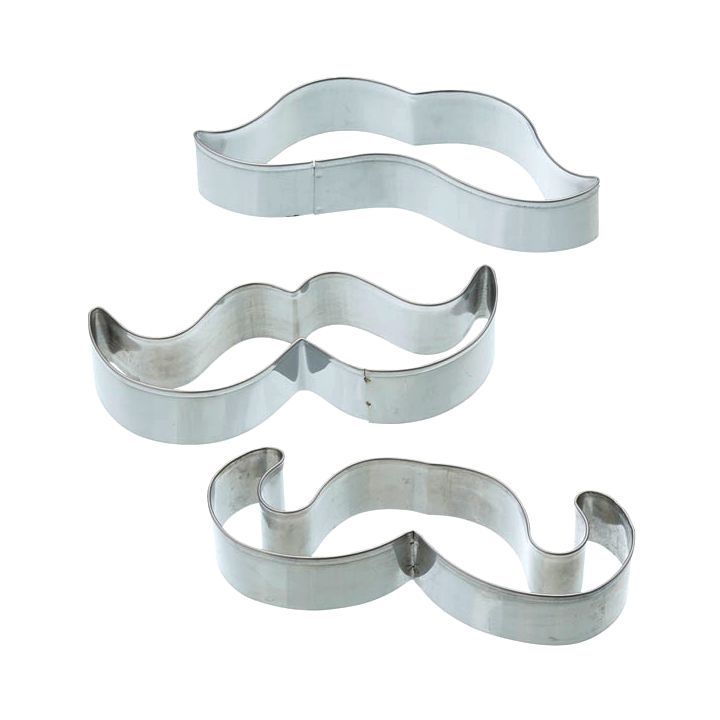 Set 3 Cookie Cutters "Mustache"