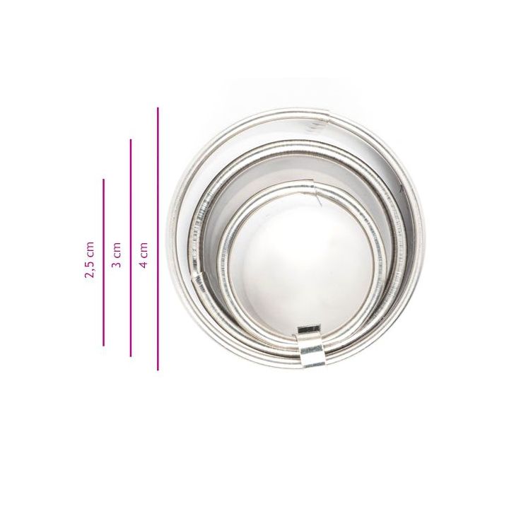 3 Cookie Cutters "Round"