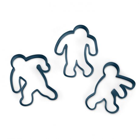 Set 3 Cookie Cutters "Zombie"