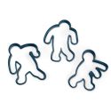 Set 3 Cookie Cutters "Zombie"