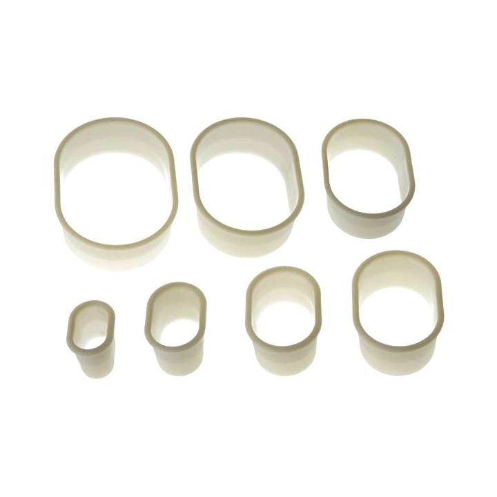 Set de 7 emporte-pièces oblongs lisses