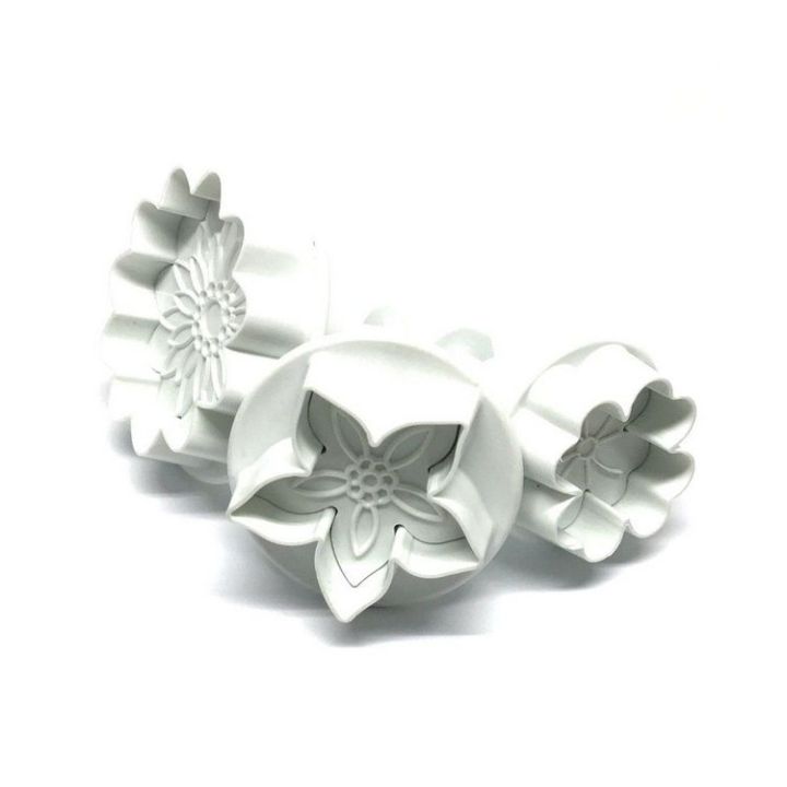 Set 3 Plunger Cutters "Flowers"