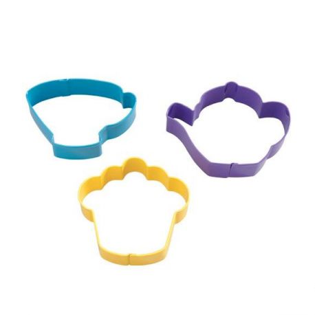 Set 3 Cookie Cutters "Tea Party"