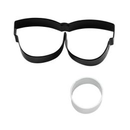 Set de 2 cortadores "Gafas y Ojos"