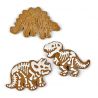 3 Cookie Cutters "Dinosaur Fossil"